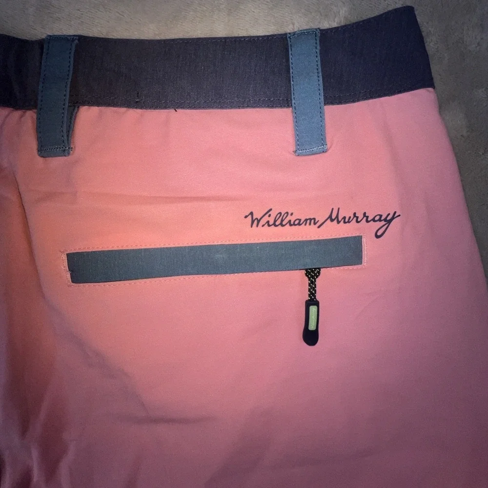 William Murray Shorts Men 32 Adult Blue Green Swimwear Color Block Golf‎ Golfer